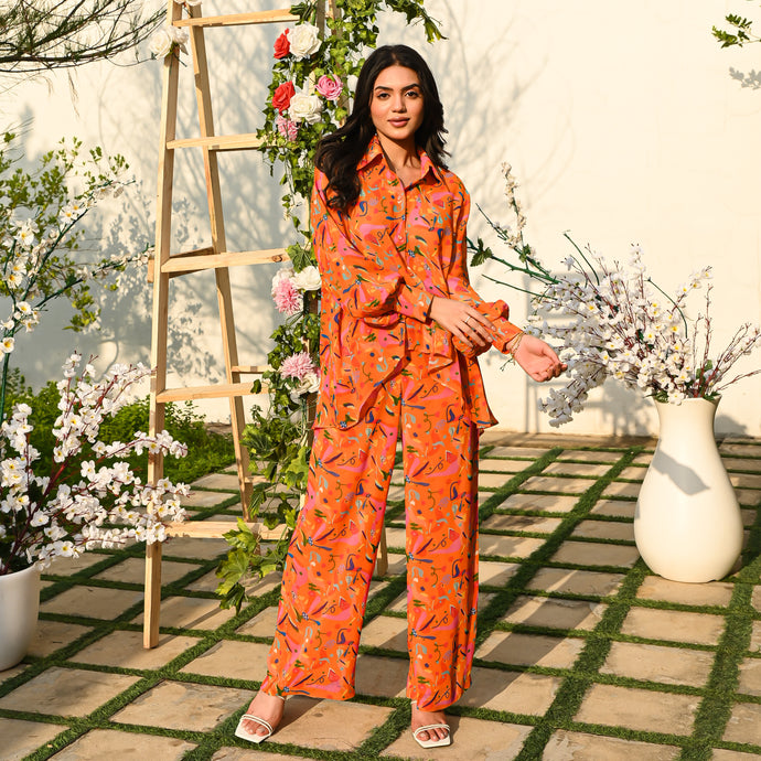 Mandarin Orange Co-ord Set